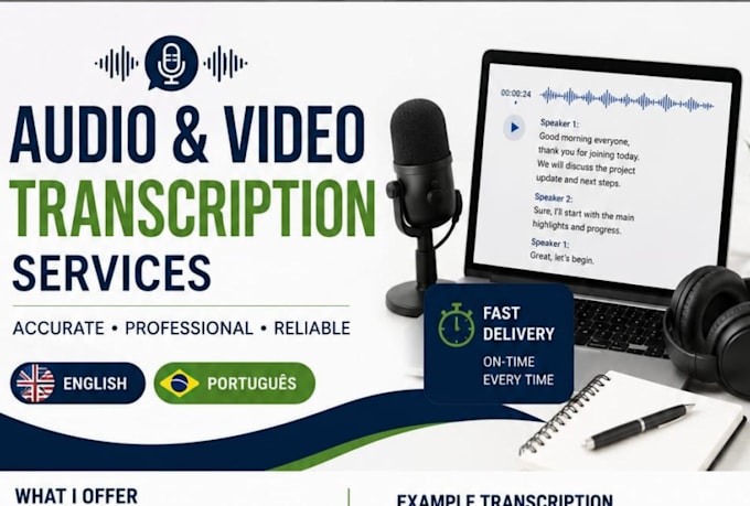 transcribe audio, video, interviews and meetings accurately